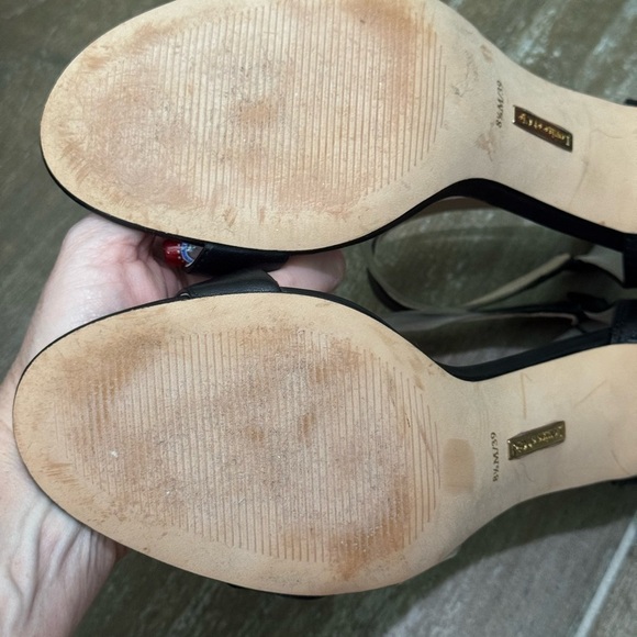 Louise et Cie Black Ankle Strap Heels - Picture 8 of 10